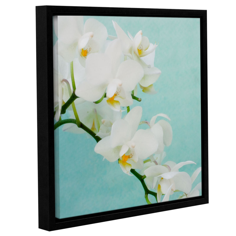 House of Hampton® White Spray Floater Frame Print on Canvas Wayfair